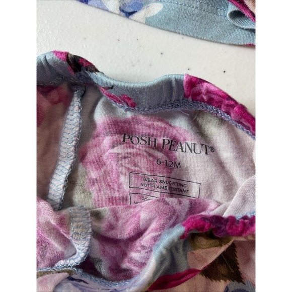 Baby girl 6-9 months 5pc lot Bamboo PJs Kyte , Mudpie romper NEW Floral - Picture 11 of 12